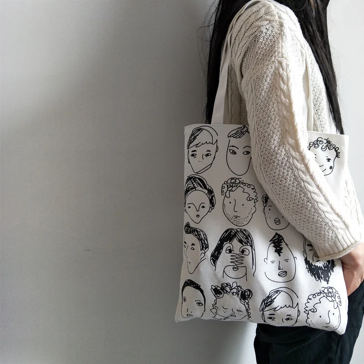 Title 3, Bolsa de lona com ilustração original