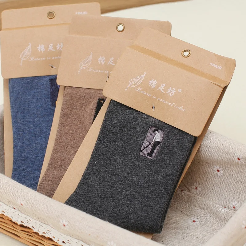Title 4, Business Casual Mens Cotton Socks Embroidered ...