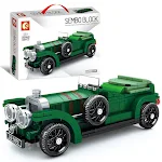 Nostalgia Retro Vintage Carro Modelo Montagem Blocos de Construção Brinquedos Reviva o passado monte seu carro clássico e divirta-se construindo. — foto 3