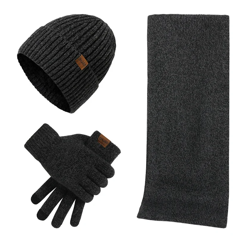 Title 4, Winter Warm Suit Mixed Color Knitted Wool Thick...