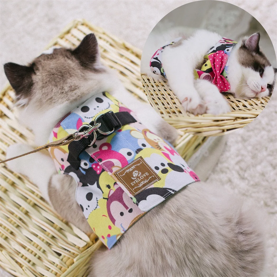 Vest-style Chest Strap For Cats Adjustable and comfortable. Ideal chest harness for safe and controlled walks. Enjoy wal — photo 3