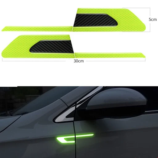 Title 5, Body wheel brow reflective stickers Enhance roa...