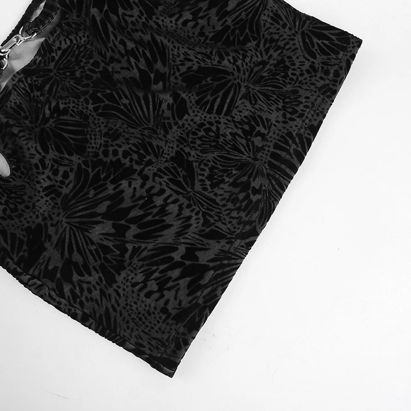 Title 25, Terno elegante slim-fit com estampa flocada e m...
