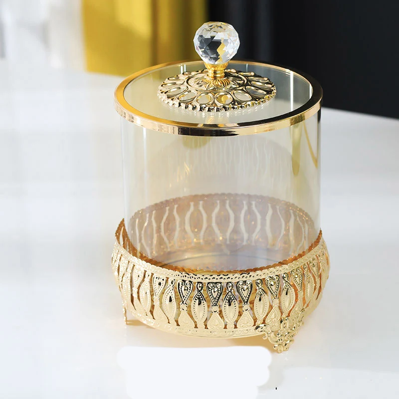 Metal Glass Candy Jar Storage Jar Decoration. Stylish and functional jar for storing and displaying candies, adding a to — photo 17