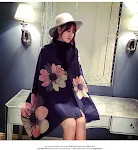 Navy pink flower