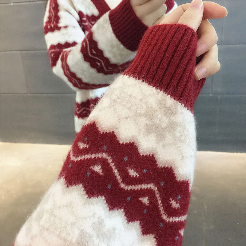 Giacca a maglia a righe Loose And Lazy, ampia e comoda. Perfetta per un look casual e rilassato da donna, ideale per l'uso quotidiano. — foto 4