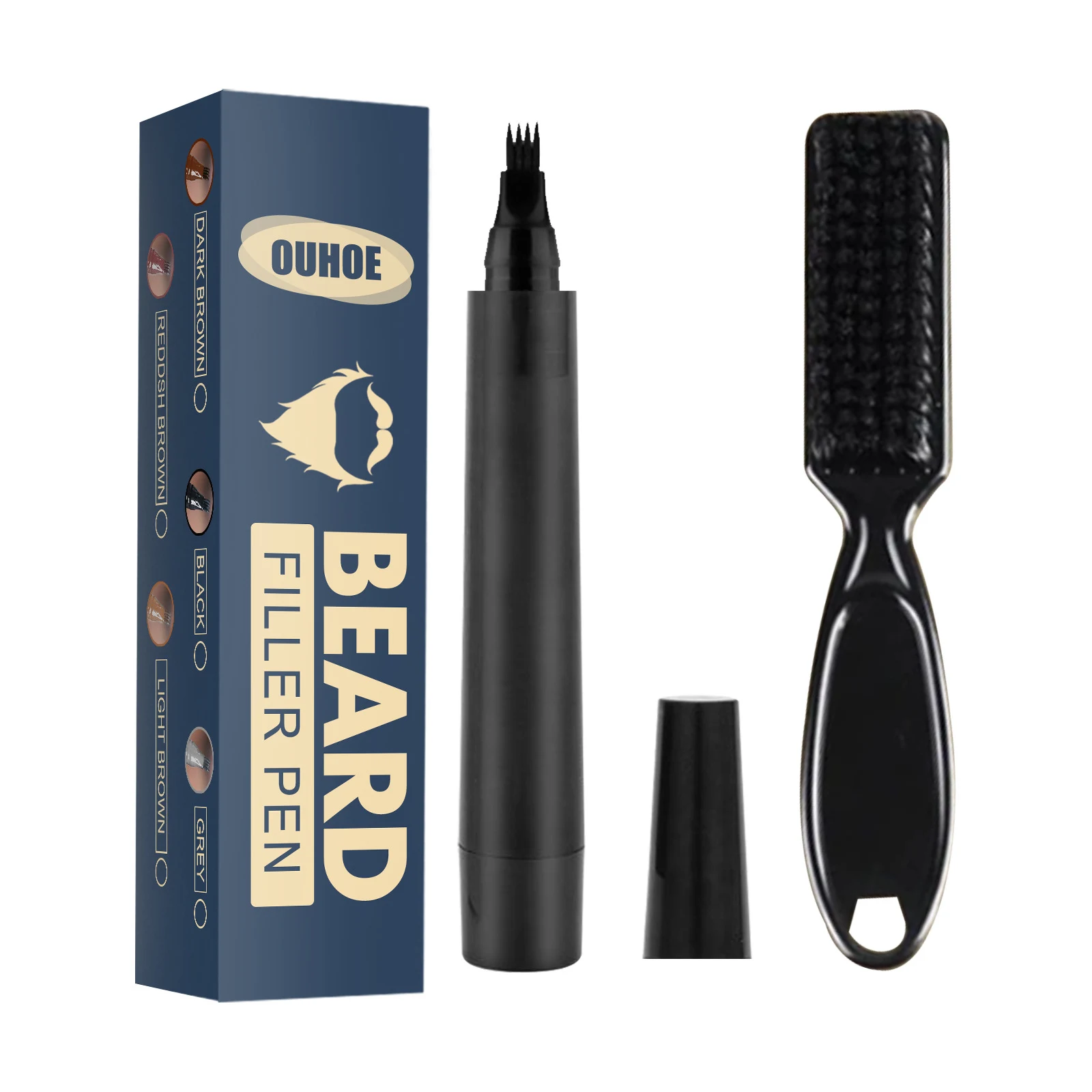 Title 1, Beard Pencil Filler Beard Filling Pen Kit Barbe...