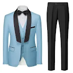 Novo Terno Masculino de Três Peças Elegância Impecável para Homens Modernos Caimento Perfeito Conforto e Sofisticação Ideal para Ocasiões Especiais e Profissionais — foto 2