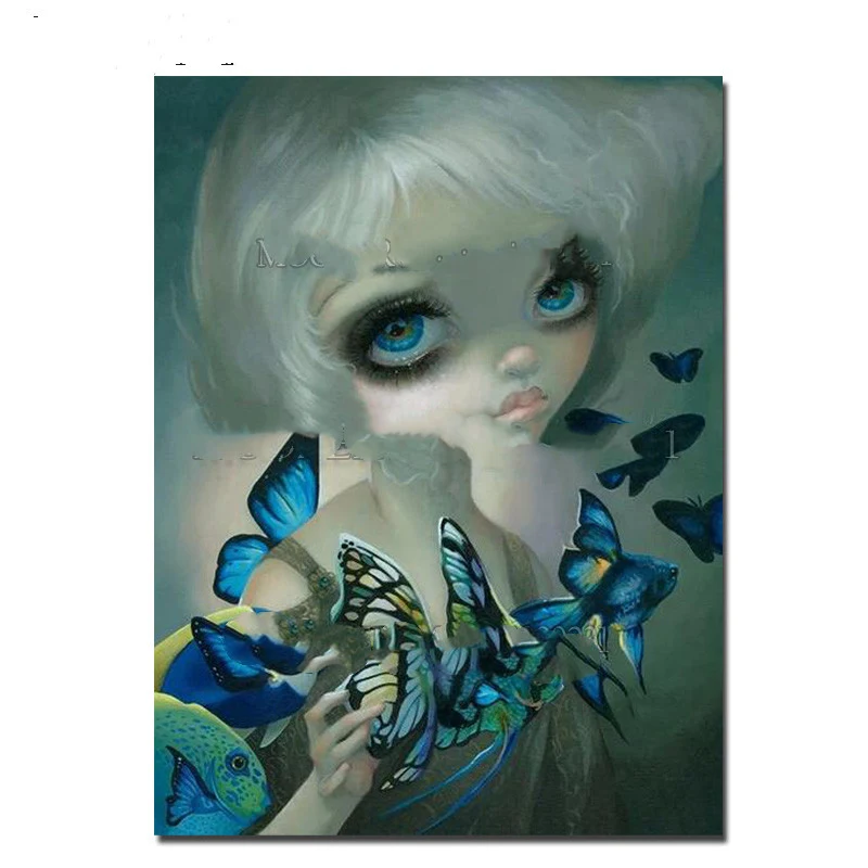 Title 3, Diamond Painting DIY Ragazza Cartone Animato Qu...