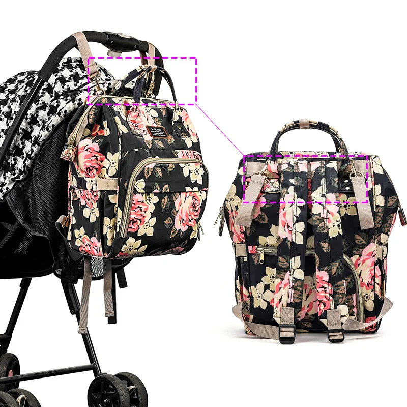 Nieuwe multifunctionele Koreaanse luiertas, schoudertas voor mama, outdoor vrijetijdstas, modieuze hipster, gepersonaliseerd. — foto 6