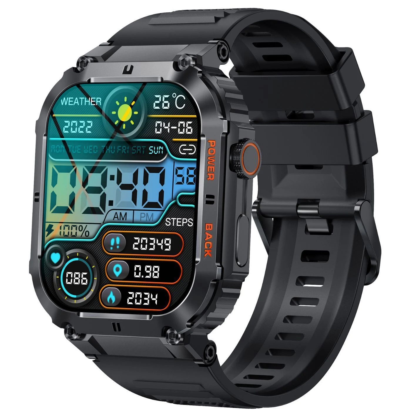 K57PRO Smartwatch Bluetooth com Chamadas Faça e Receba Chamadas, Monitor de Saúde e Fitness, Tela Sensível ao Toque, Design Elegante — foto 7