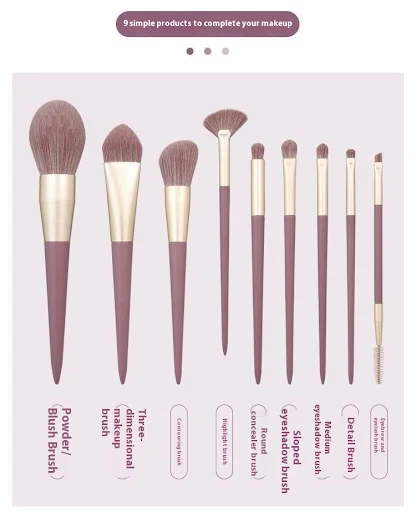 Title 2, Soft Hair Makeup Brush Set for Eyeshadow and Po...