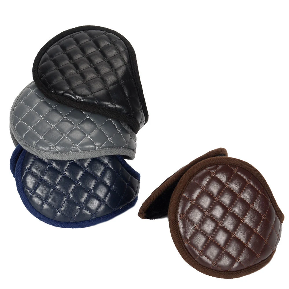 Title 6, Warm leather earmuffs for winter. Keep your ear...