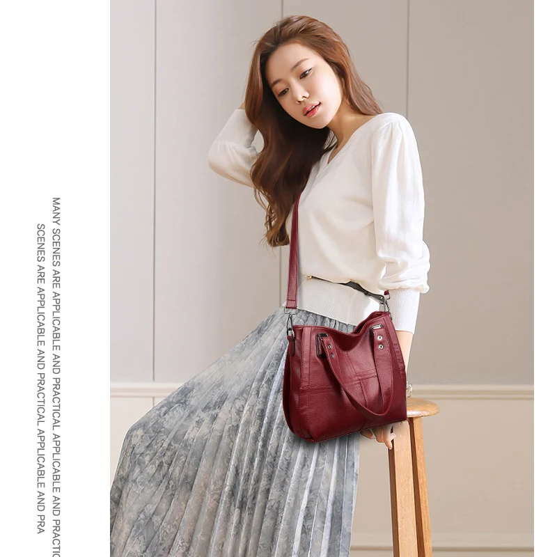 Women's Fashion PU Leather Shoulder Handbag, a stylish and versatile bag for everyday use and special occasions. A comfo — photo 3