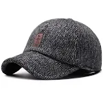 Men's Middle-aged and Elderly Wool Baseball Cap. Warm, comfortable and stylish winter headwear. Offers protection from t — photo 1