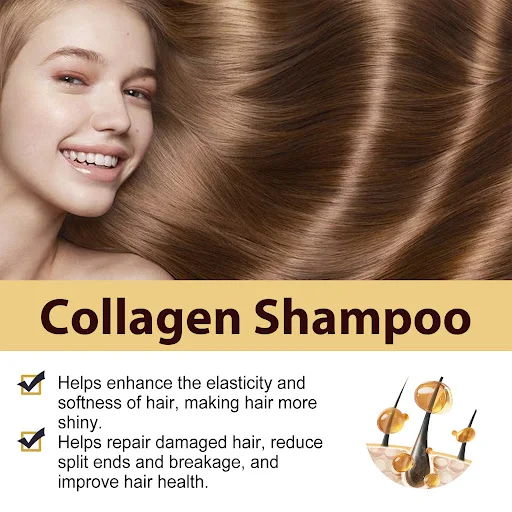 Title 6, Collagen Shampoo Repairs Damaged Hair and Reduc...