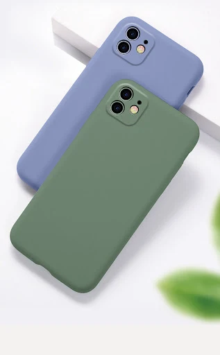 Title 5, Capa de telefone de silicone líquido Orifício f...
