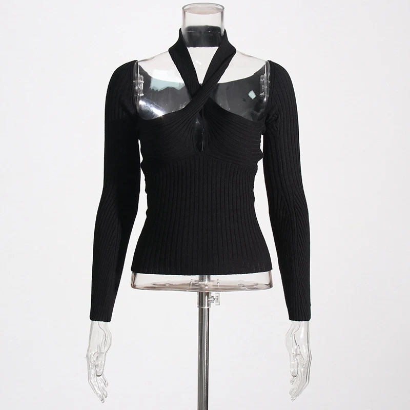 Title 4, Solid Color Spicy Girl Versatile Top