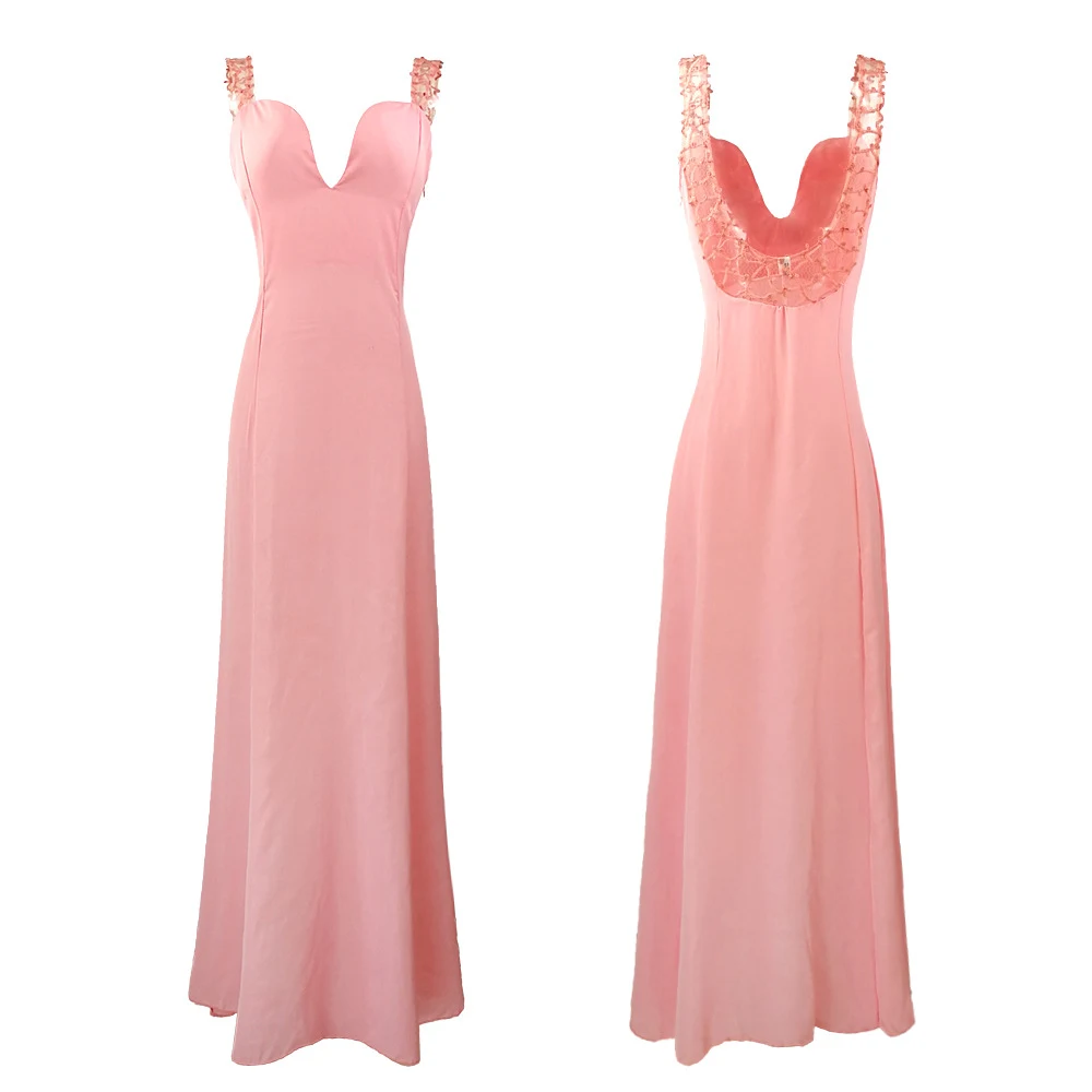 Title 7, New Deep V-neck Evening Long Dress Women