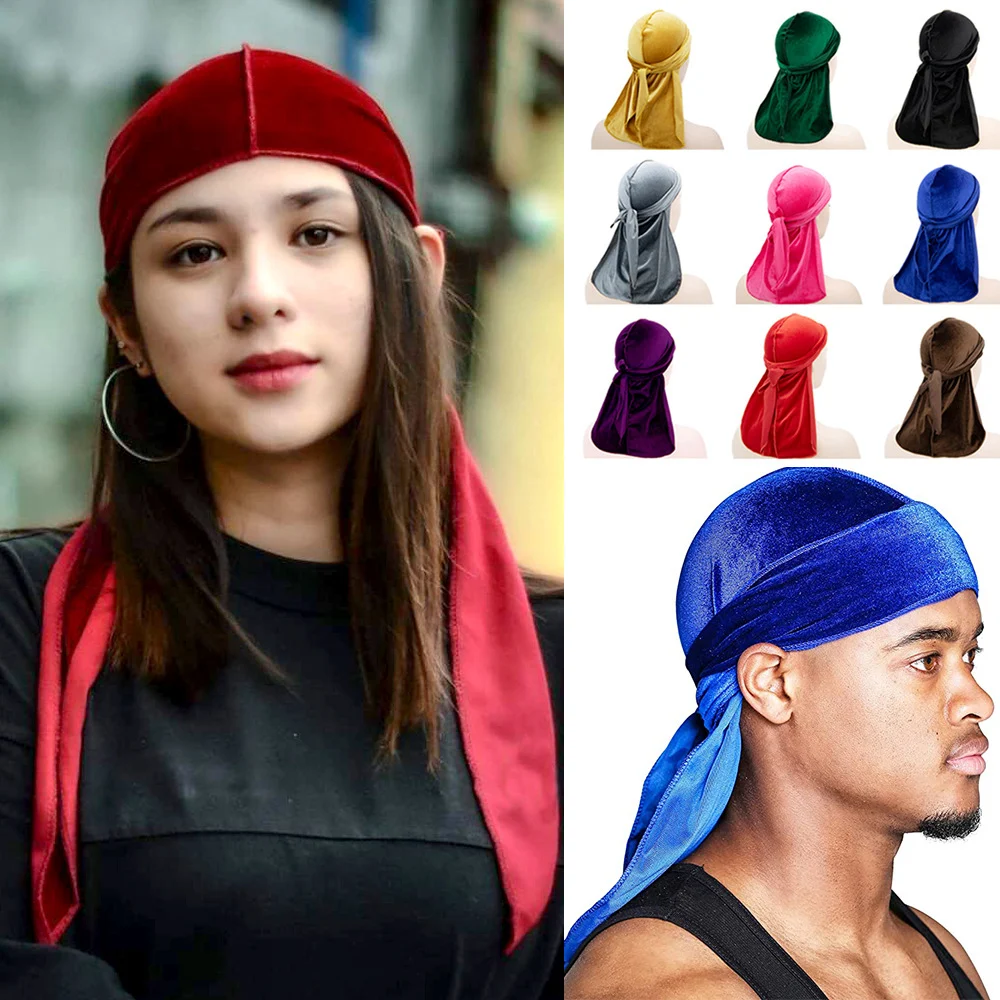 Title 1, Velvet Long Tail Pirate Hat for Costumes and Th...