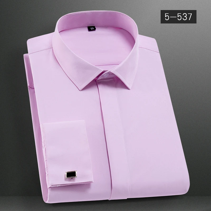 Title 4, French shirt mens long sleeves slim fit for a ...