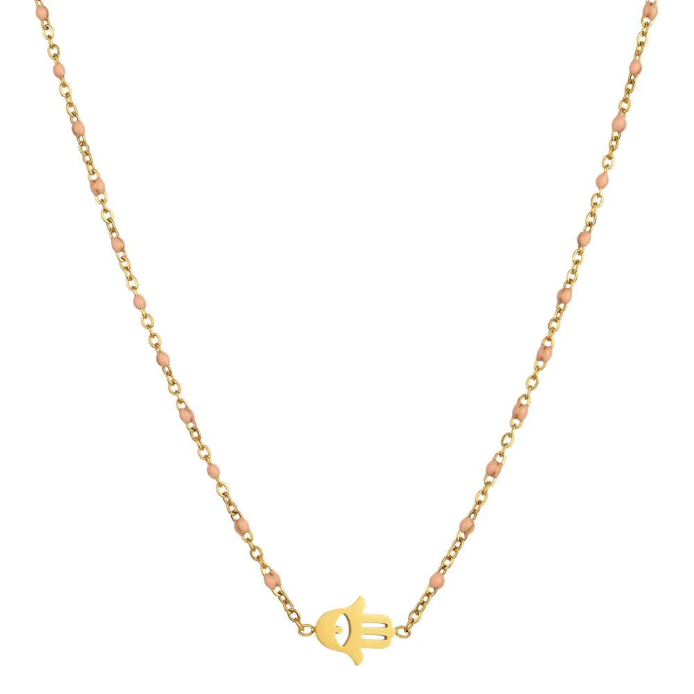 Colar de aço inoxidável com gota de óleo feminino estilo boêmio, perfeito para adicionar charme e sofisticação a qualquer look. — foto 6
