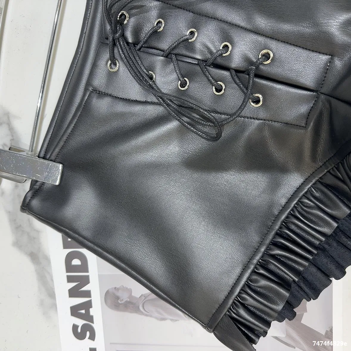 Title 5, Winter New Dark Hot Girl Pleated Lace Drawstrin...