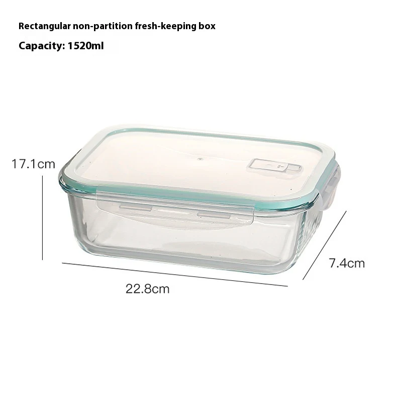 Pote de vidro hermético para almoço, próprio para micro-ondas e alimentos. Mantém a frescura, ideal para aquecer e armazenar refeições. — foto 6