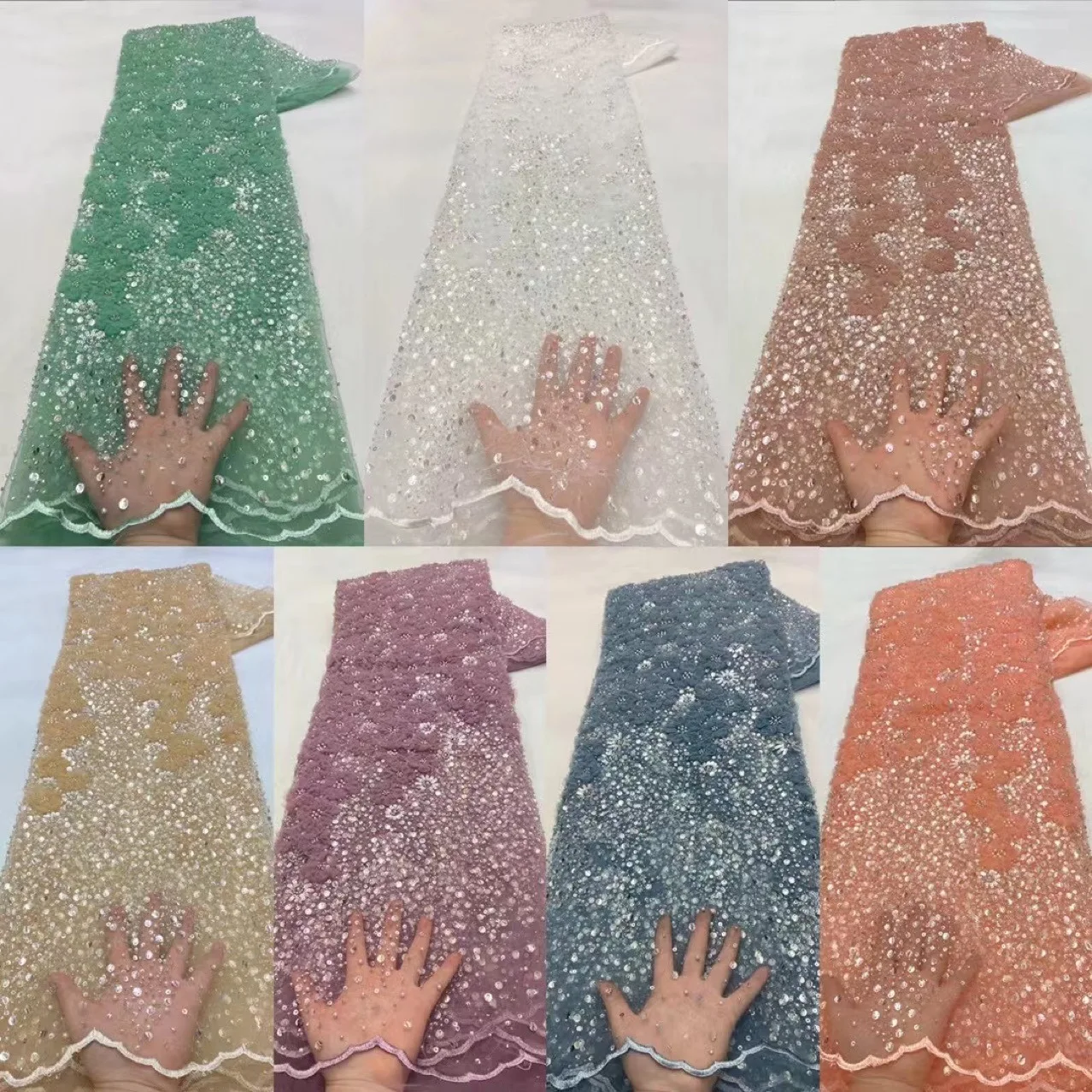 Vestido Moderno de Casamento em Malha Bordada Tridimensional com Apliques de Pedraria, Elegância e Sofisticação. — foto 6