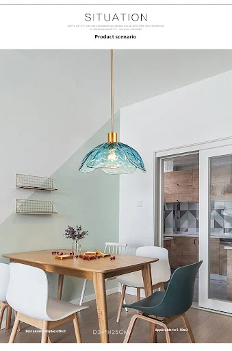 Title 5, Petal Glass Simplicity Restaurant Chandelier Si...