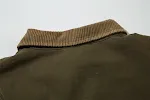 Amerikaanse jas voor heren met contrasterende revers. Een stijlvolle jas voor een verfijnde uitstraling, perfect voor zowel formele als casual gelegenheden. — foto 3