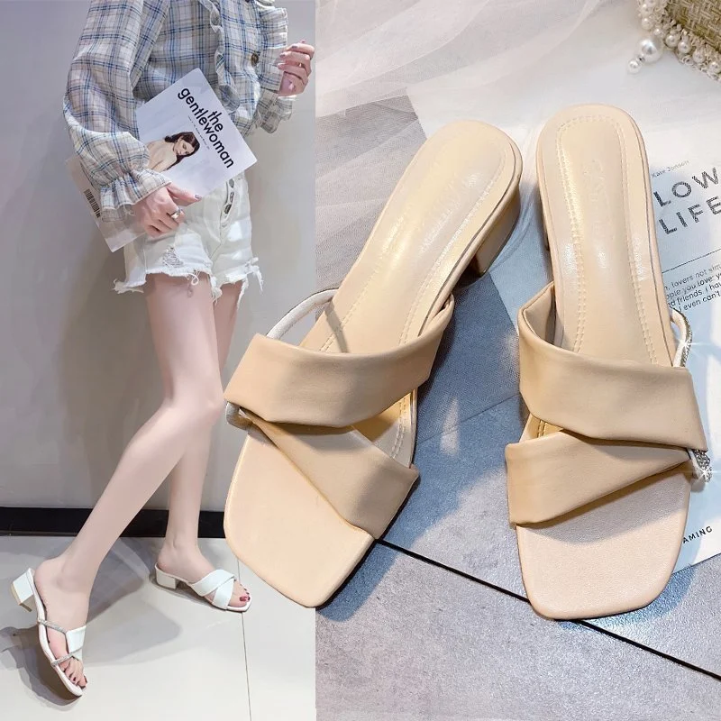 Title 3, Womens Slope Sandals and Slippers with Thick H...