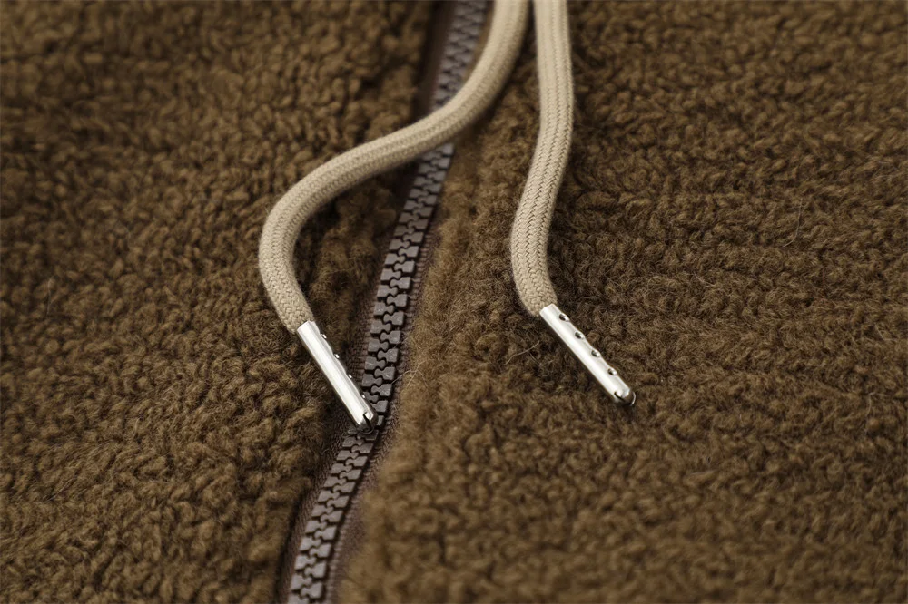 Casual katoenen gewatteerde jas, dikke en warme trui, losse fleece gevoerde jas voor optimaal comfort en warmte in de winter. — foto 13