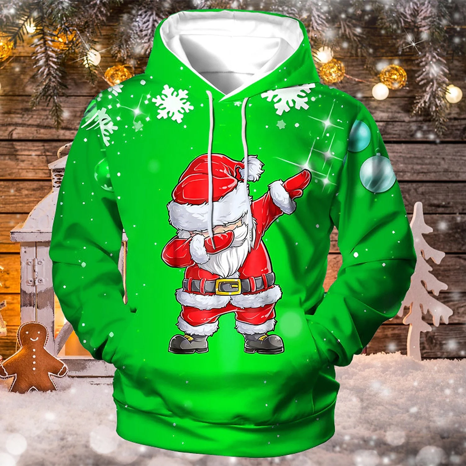 Men's Fashion Casual Printing Christmas Hoodie, a comfortable and stylish choice for festive celebrations, providing war — photo 12