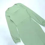 Elegance Retro Casual Long Sleeve Solid Color Dress — photo 8