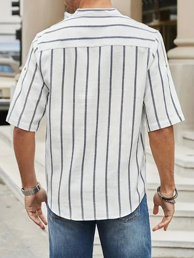 Title 12, Camisa masculina de manga curta de verão Roupa ...