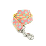 Polka Dot Pet Collar with Traction Rope for Dogs. Provides safe and stylish walks, offering control and comfort for your — photo 2