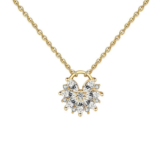 Title 1, Sterling Silver i Diamond Ogrlica