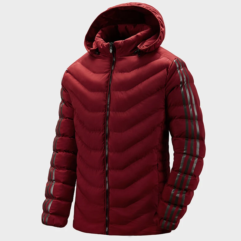 Title 9, Mens lapel casual hooded jacket – Comfortable,...