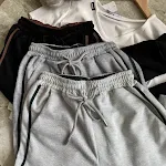 Women's Letter Print Elastic Waist Straight Casual Pants offer comfort and style, perfect for everyday wear and relaxed — photo 6