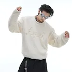 Autumn And Winter Niche Plush Stereo Embroidered Sweater, a cozy and stylish choice, perfect for keeping warm and lookin — photo 1