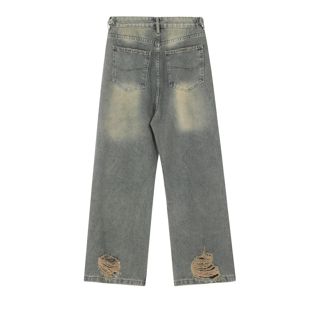 Heavy Industry Ripped Distressed Beggar Jeans for a bold, rugged look. Durable, comfortable, and stylish for everyday we — photo 6