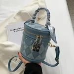 Bolso redondo bolso femenino ling lattice bolso cruzado bolso portátil portátil hembra femenina — foto 7