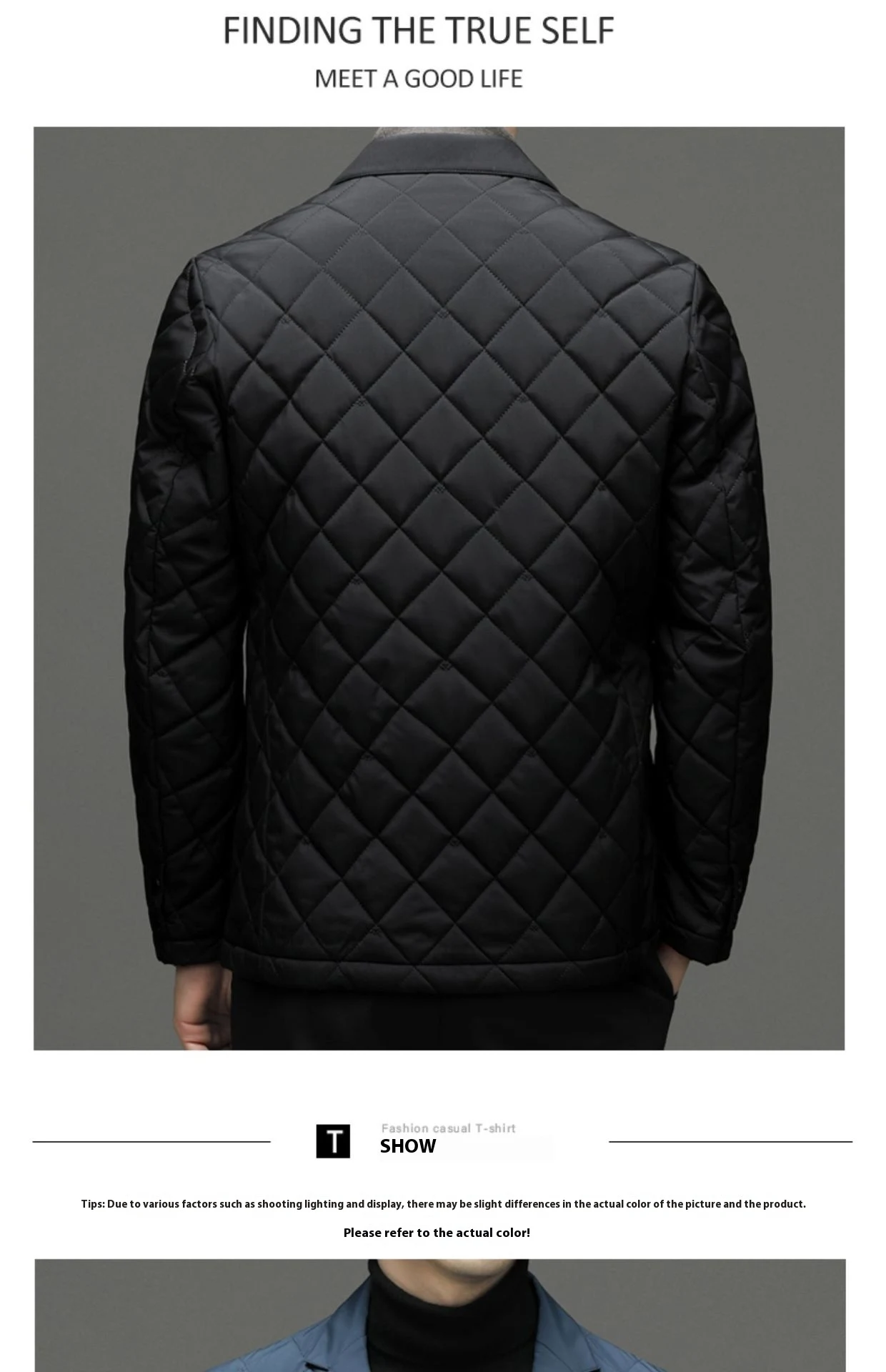 Title 4, Mens Winter Clothing Down Jacket Lapel Thick W...
