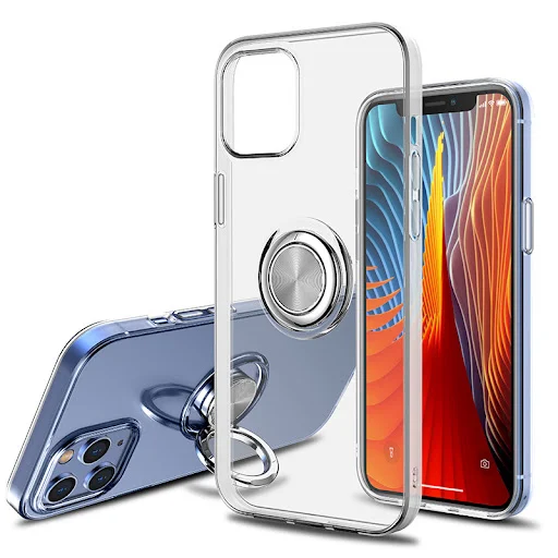 Title 5, Capa transparente para celular com suporte de a...