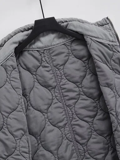 Title 10, Grauer ärmelloser Damen-Baumwoll-Vest mit Stehk...