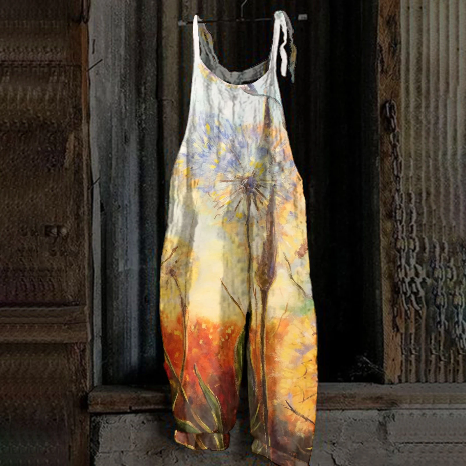 Title 9, Macacão feminino estampado street hipster fashi...