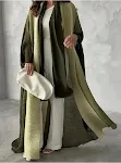 Women's Pleated Trench Coat Autumn New Gradient Color Loose Long coat offering a stylish and comfortable fit for the sea — photo 24