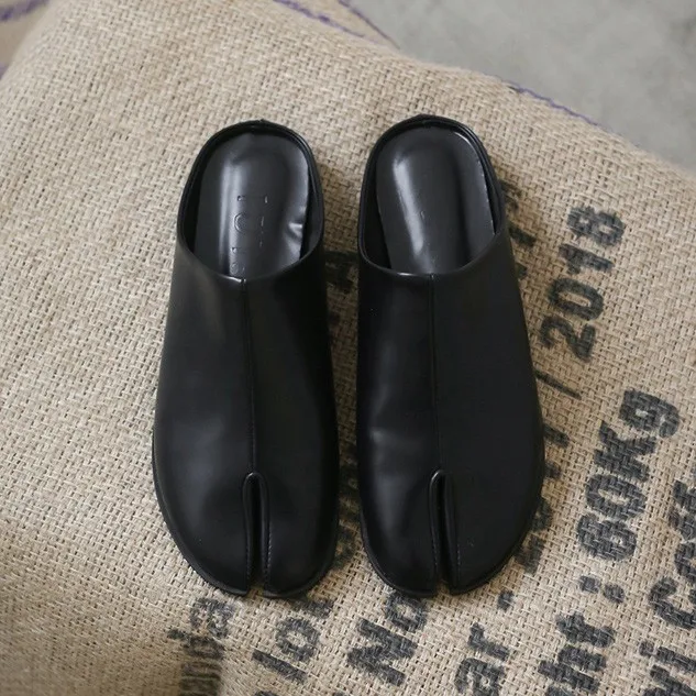 Retro Baotou Half Slippers For Female Outwear combining classic style and supreme comfort. Perfect for everyday wear off — photo 2