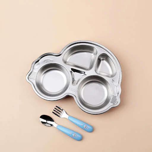 Title 5, Stainless steel cartoon dinner plate